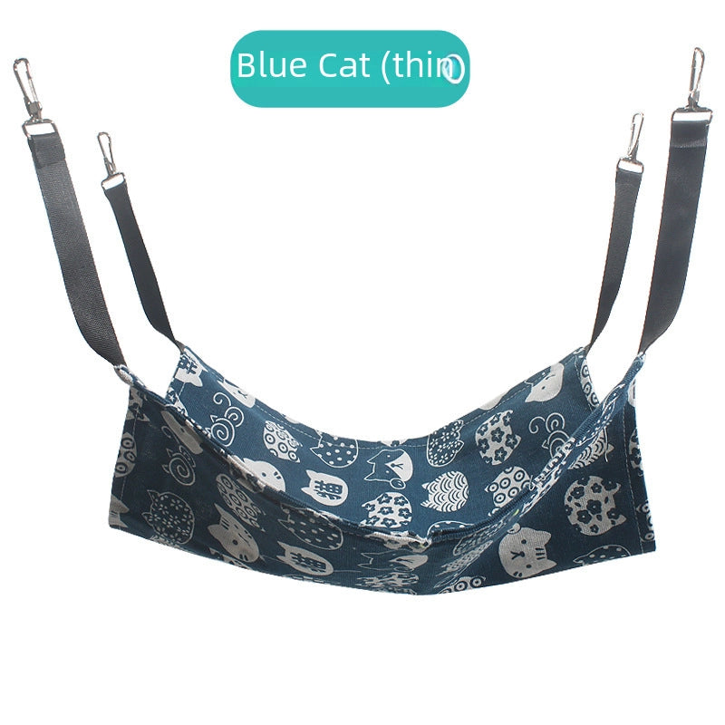 Pet Cat Nest Iron Cage Breathable Plus Velvet Hook Cat Hammock Swing Cat Hanging Nest Pet Hammock Supplies