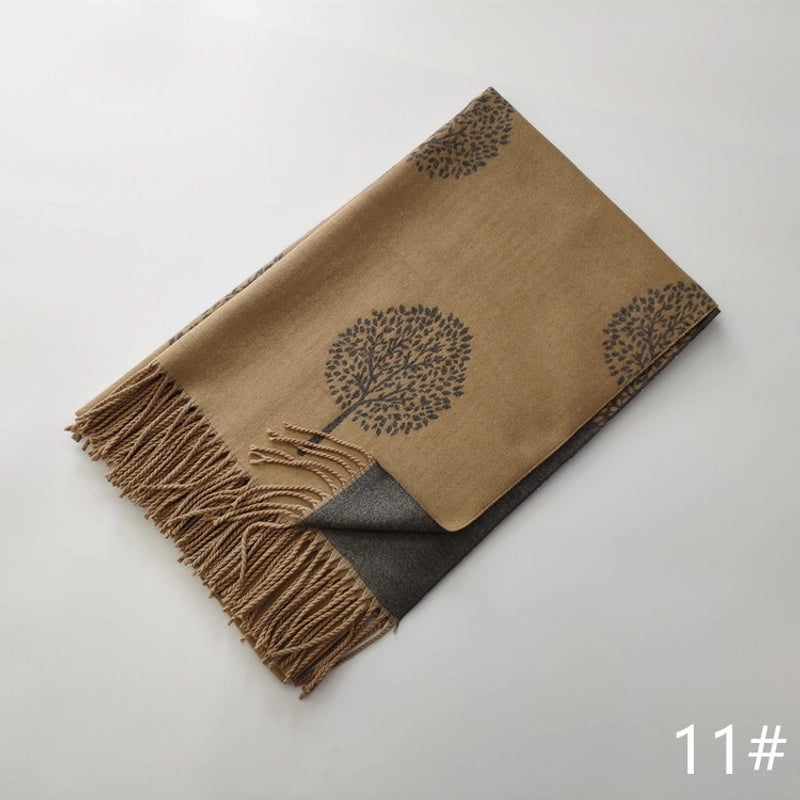 Women's Cute Sweet Printing Imitation Cashmere Polyester Scarf
