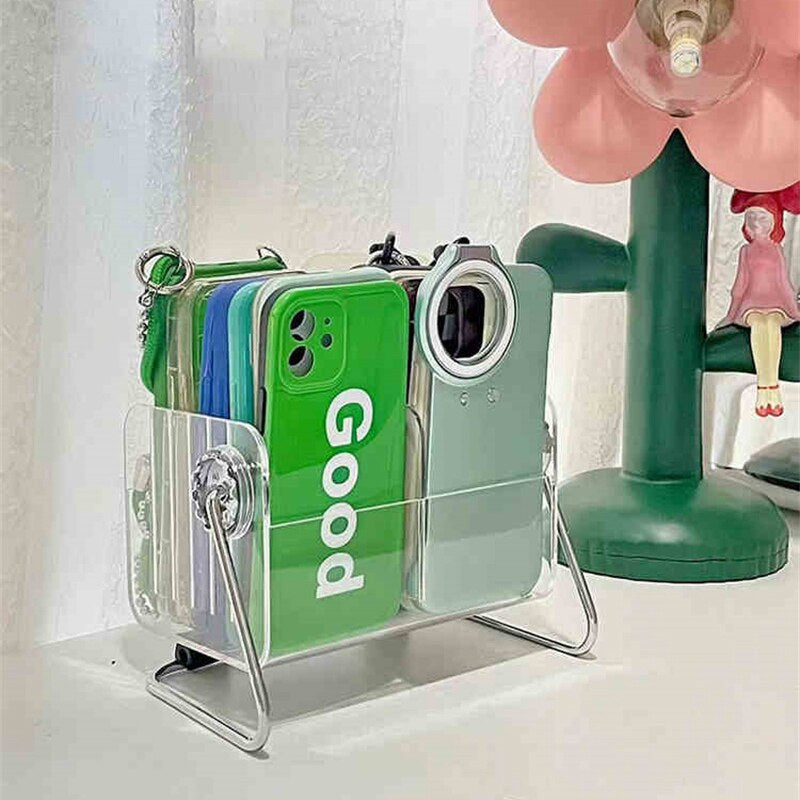 Acrylic Remote Holder - Mobile & Cosmetic Organizer - Home Desk