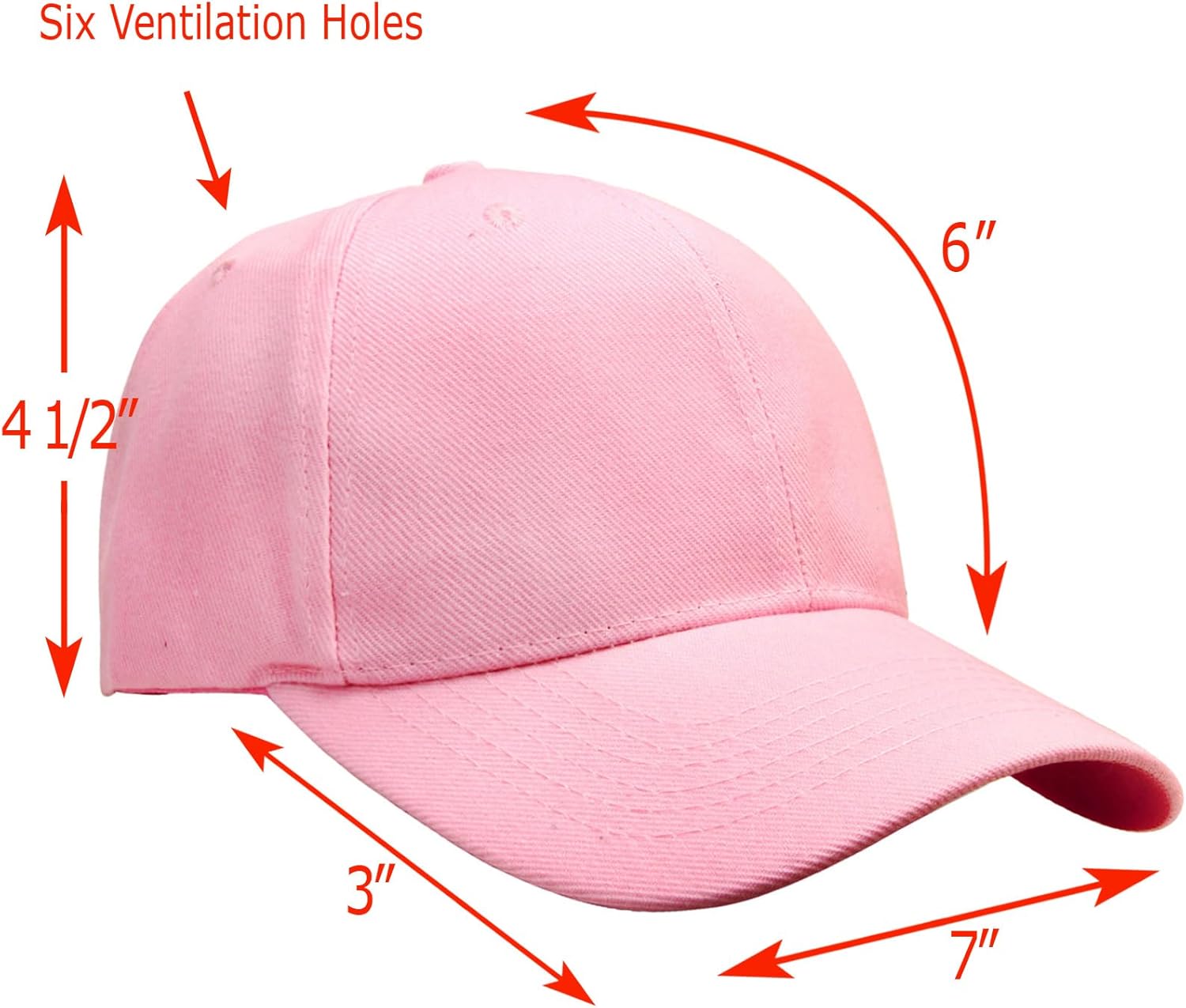 Falari Wholesale Bulk Lot 12-Pack Baseball Cap Adjustable Size Plain Blank Solid Color