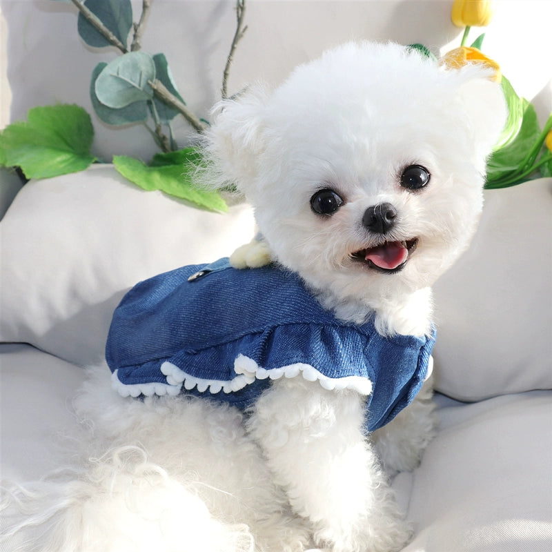 Sweet Flower Decor Dog Harness Vest