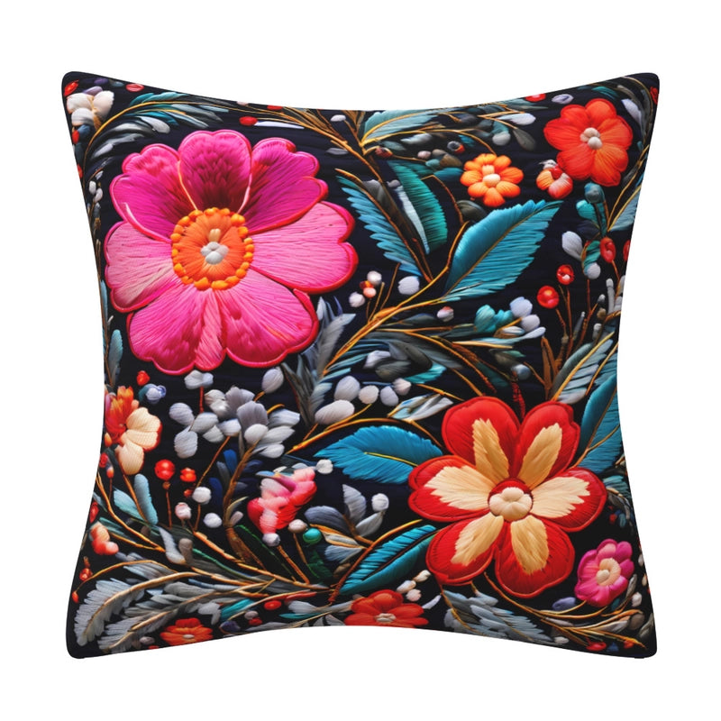 Elegant Classical Minimalist Floral Polyester Pillow Cases Couch & Sofa Decor