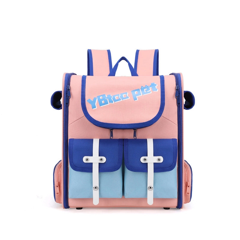 Portable Breathable Cat Bag Oxford Cloth Scratch Resistant Pet Bag Outgoing Pet Backpack Folding Spot