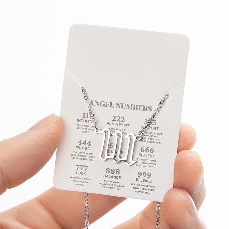 Retro Letter 201 Stainless Steel 18K Gold Plated Plating Stainless Steel Necklaces