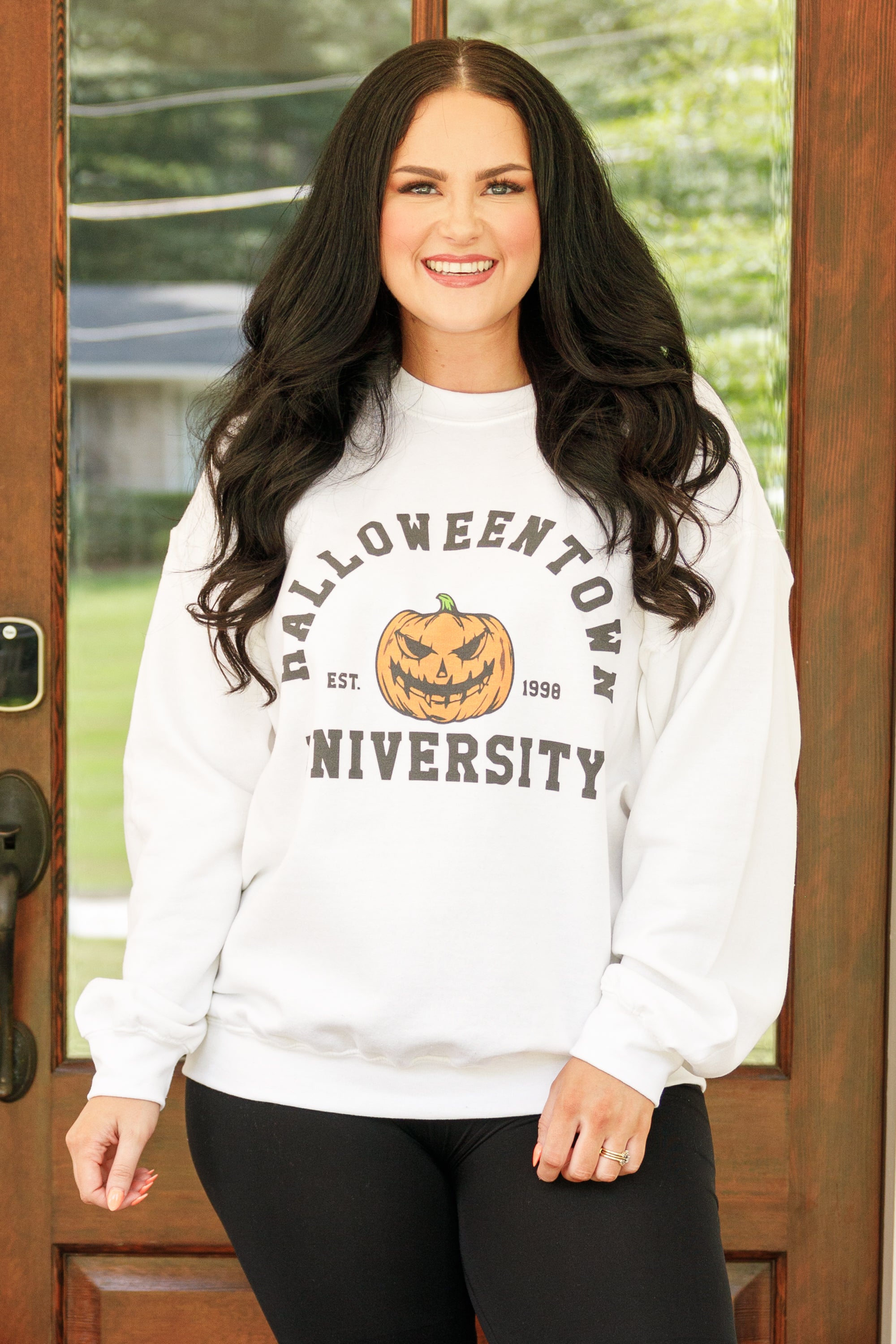 Halloweentown Mascot Sweatshirt. White