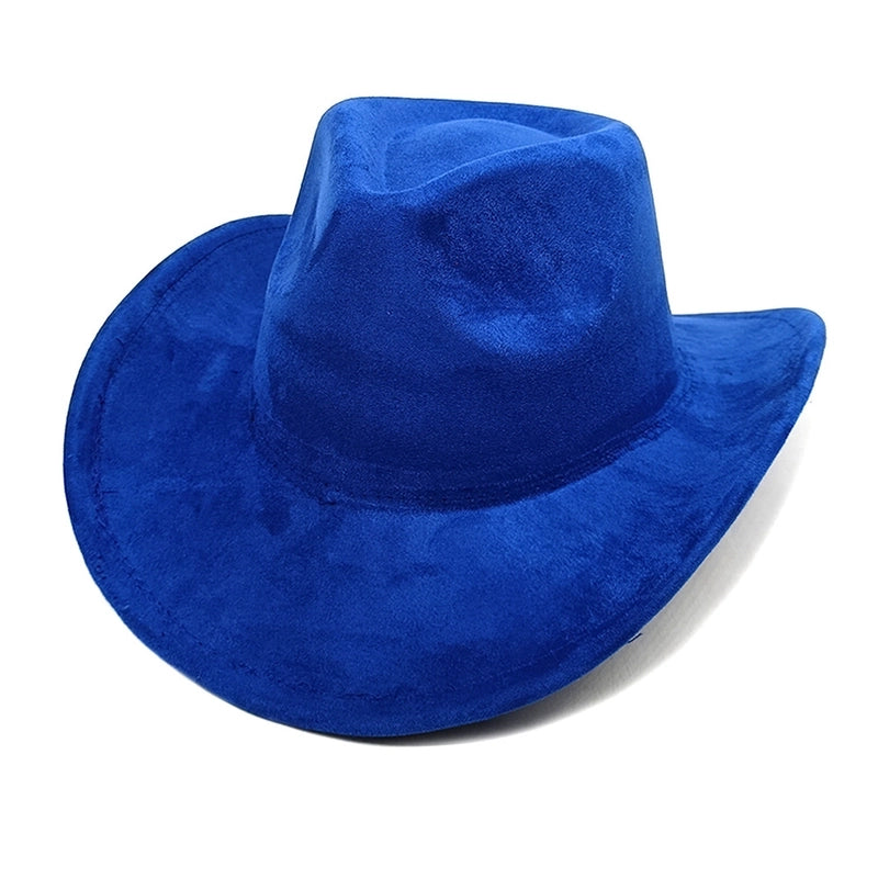 Women's Classic Style Solid Color Flat Eaves Fedora Hat