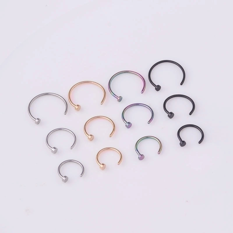 Ear Cartilage Rings & Studs Fashion Geometric 316L Stainless Steel  Plating