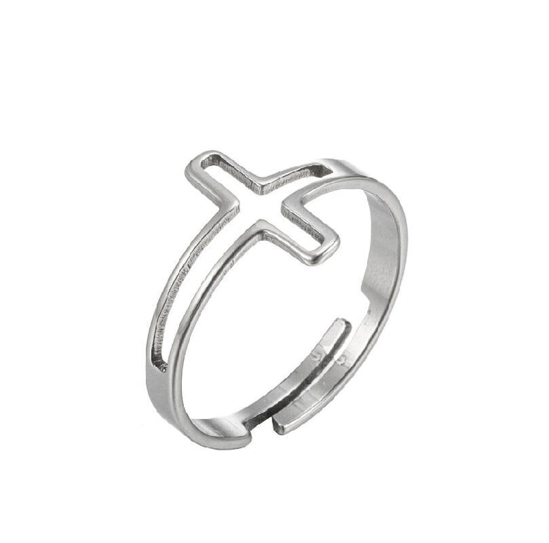 Fashion Geometric 201 Stainless Steel 18K Gold Plated Plating Open Ring