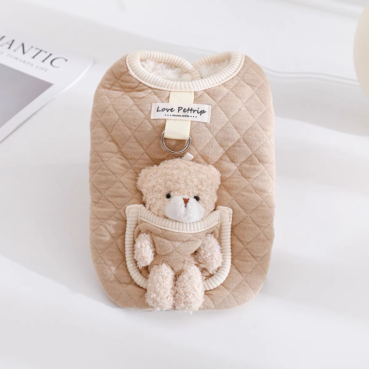 Pocket Bear Design Dog Cat Jacket Vest