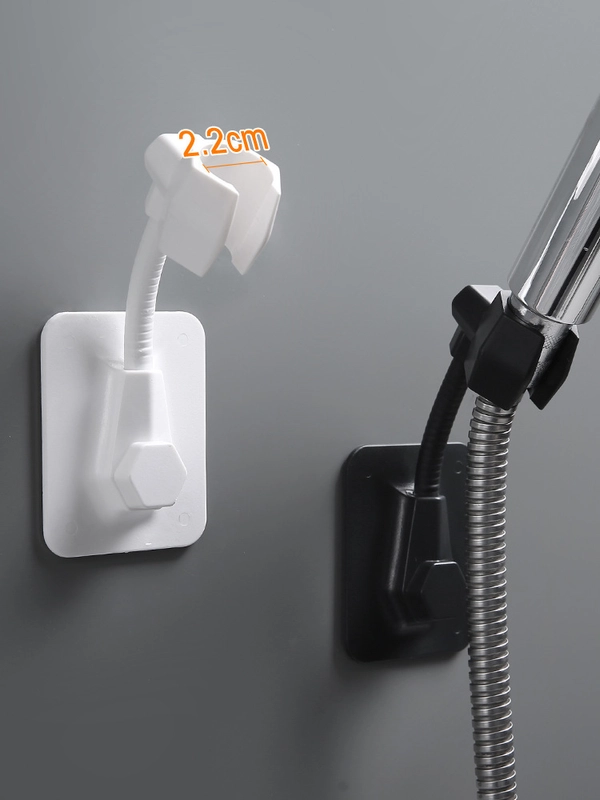 New Creative Bathroom Non-perforated Universal Adjustable Shower Base Viscose Seamless Shower Head Bracket Hook