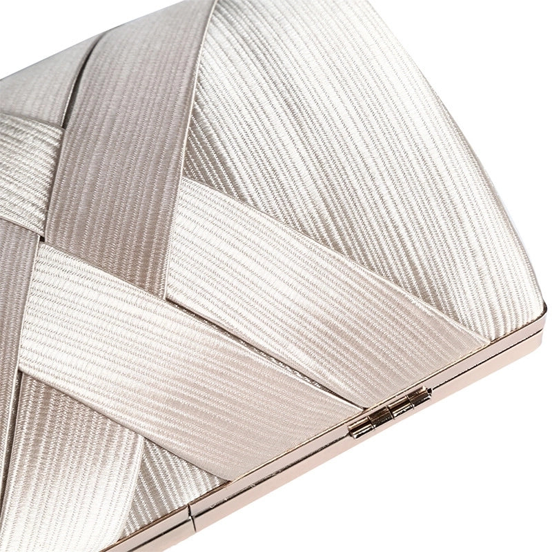 Black Silver Gold Solid Color Evening Bags