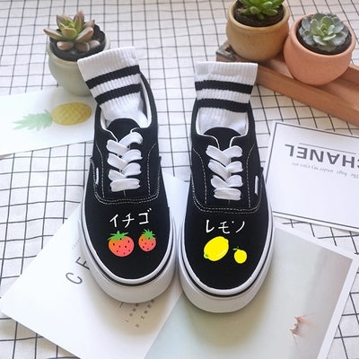 Fruit canvas shoes KF25070