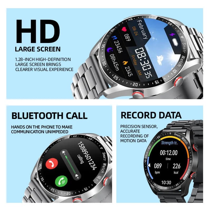 Montre intelligente multifonctionnelle Bluetooth Talk pour hommes/femmes