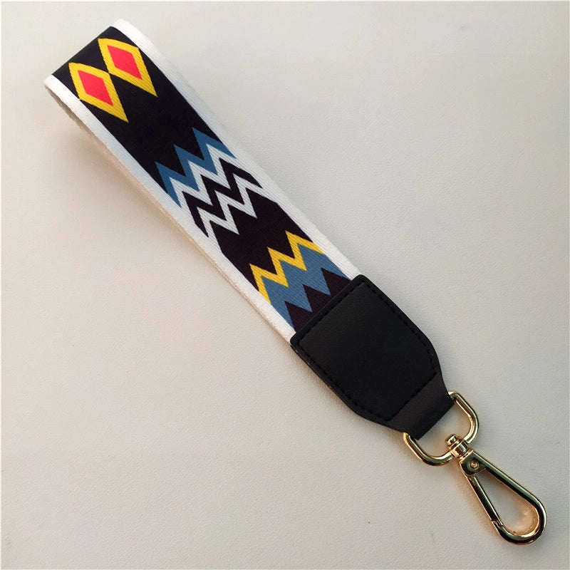 New Color Ethnic Style Hand Strap Wrist Strap Key Ring Keychain Decorative Band Accessory Strap Short Hand Bag