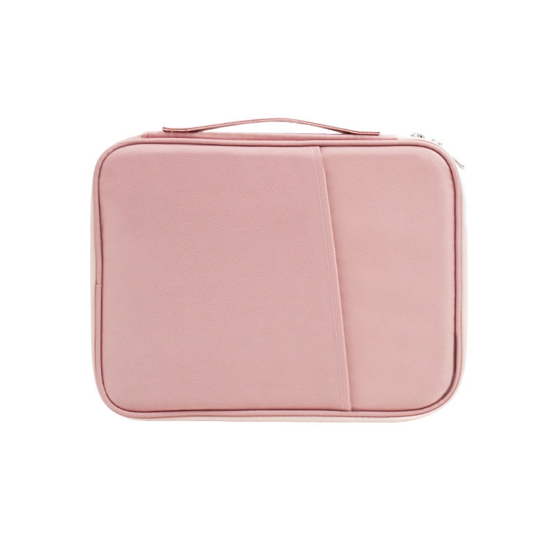 Unisex Nylon Solid Color Basic Classic Style Square Zipper Laptop Bag