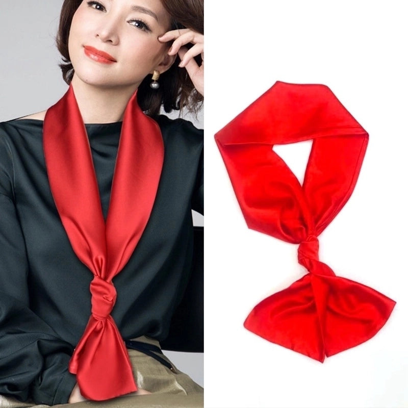 Women's Elegant Minimalist Geometric Chiffon Printing Silk Scarf