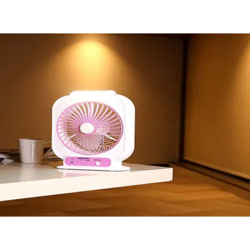 8 inch Rechargeable Powerful Table Fan With LED . Table Fan with light