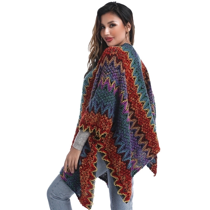 Women's Streetwear Plaid Imitation Cashmere Tassel Shawl