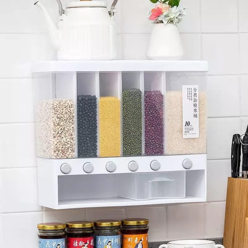 6IN1 WALL MOUNTED CEREAL DISPENSER