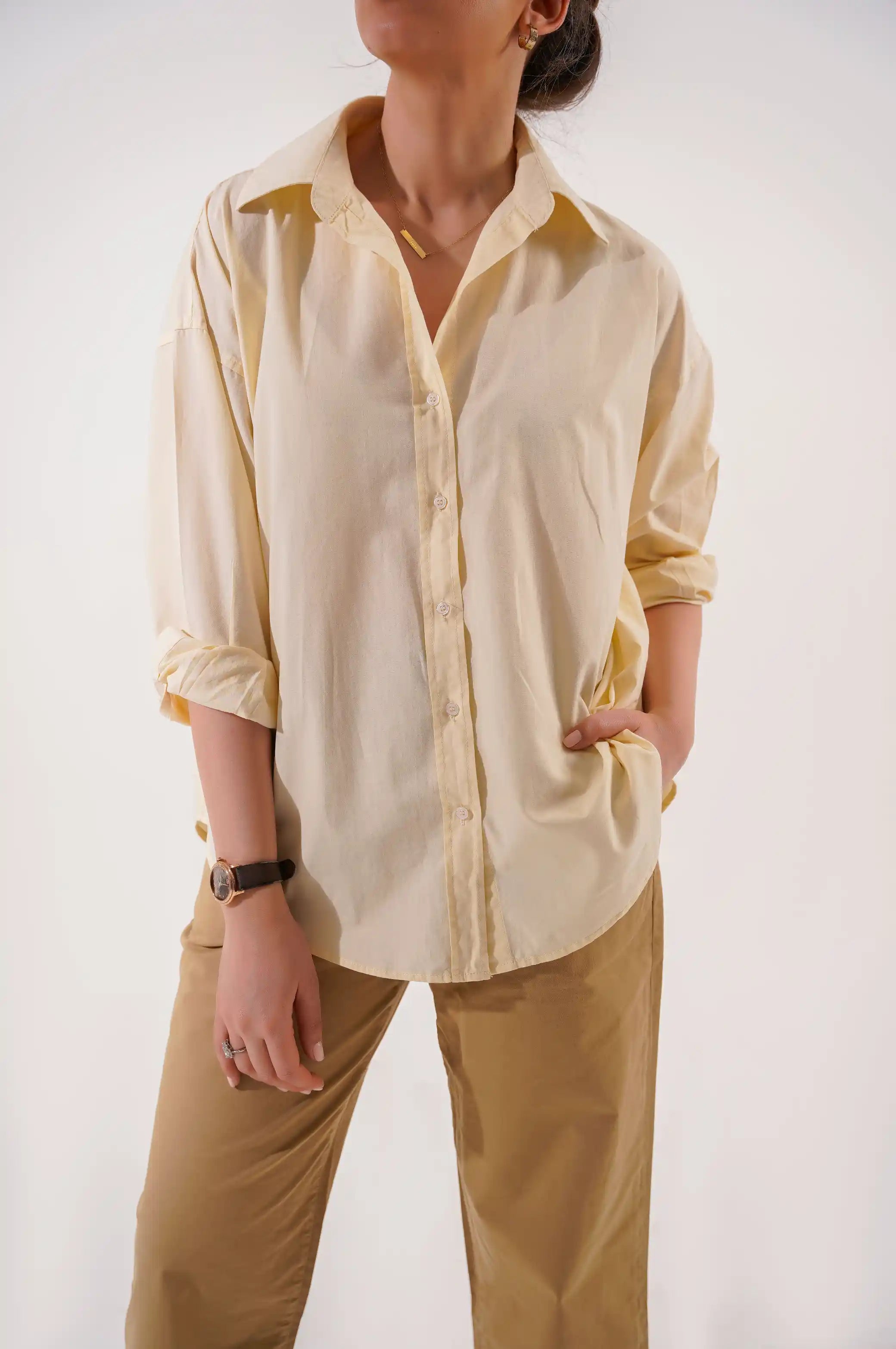 OVERSIZED BUTTON DOWN SHIRT