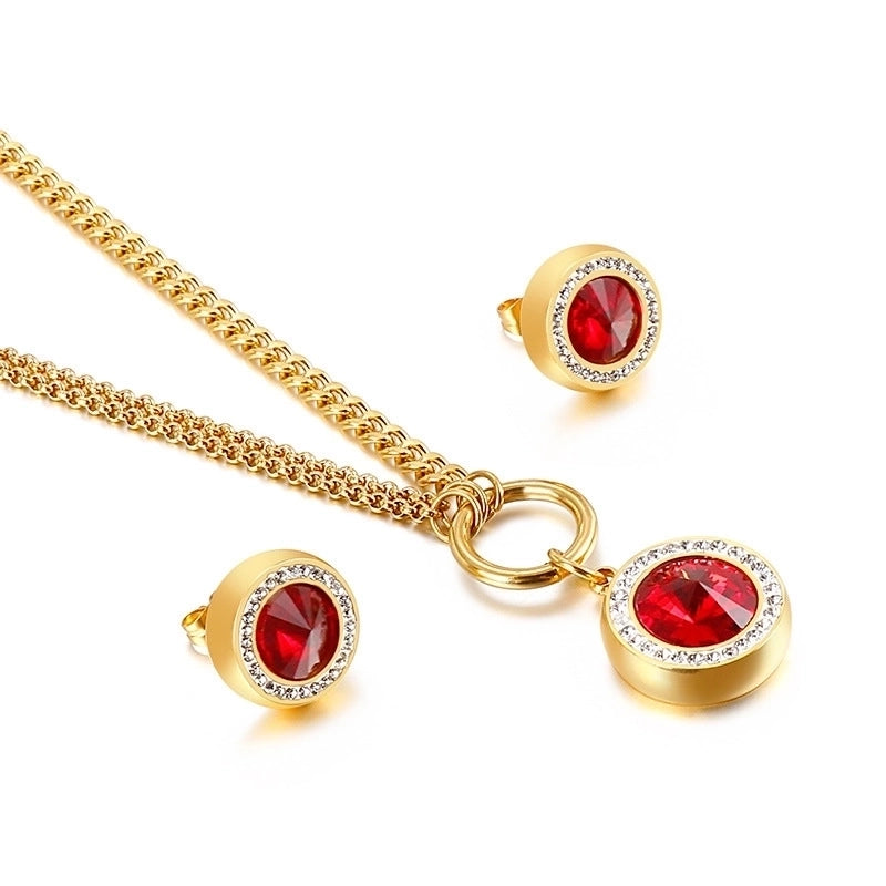 Titanium Steel 18K Gold Plated Fashion Plating Heart Titanium Steel