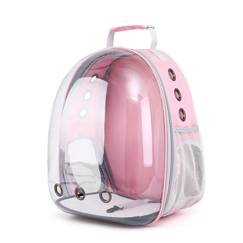 Minimalist PVC Oxford Cloth Solid Color Pets Backpack