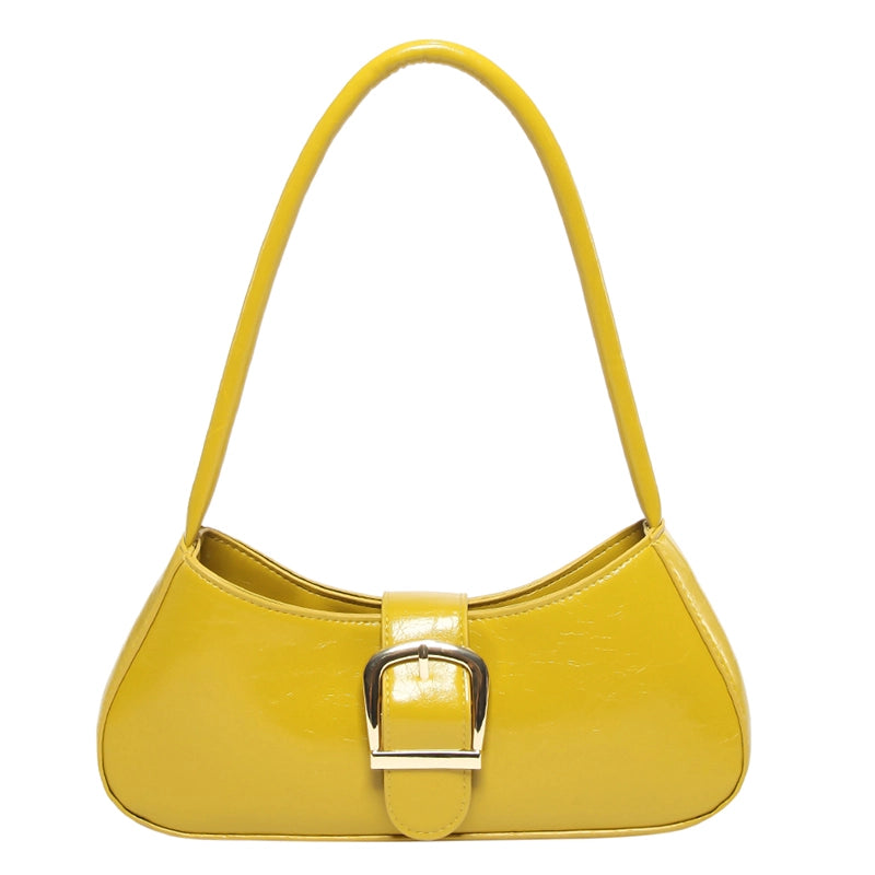 Women's Pu Leather Solid Color Streetwear Square Zipper Shoulder Bag