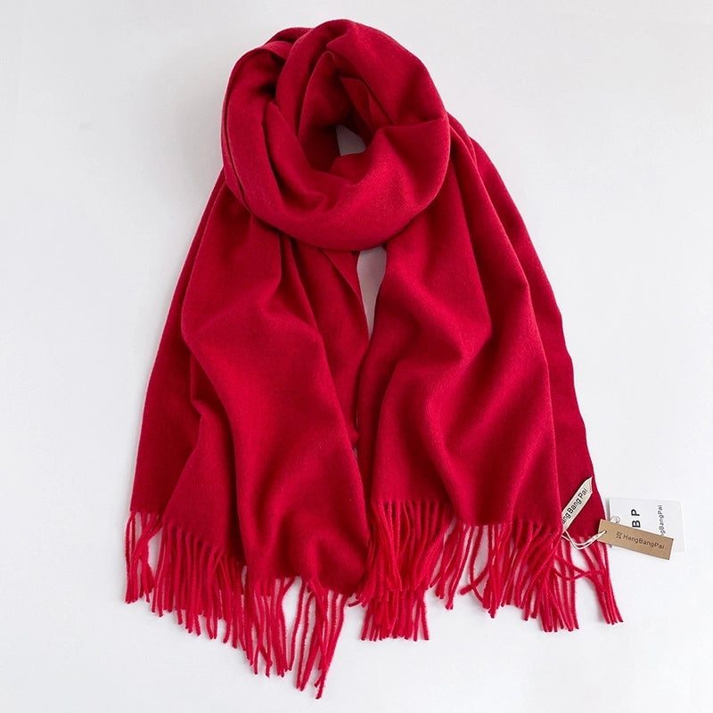Unisex Casual Basic Solid Color Imitation Cashmere Scarf