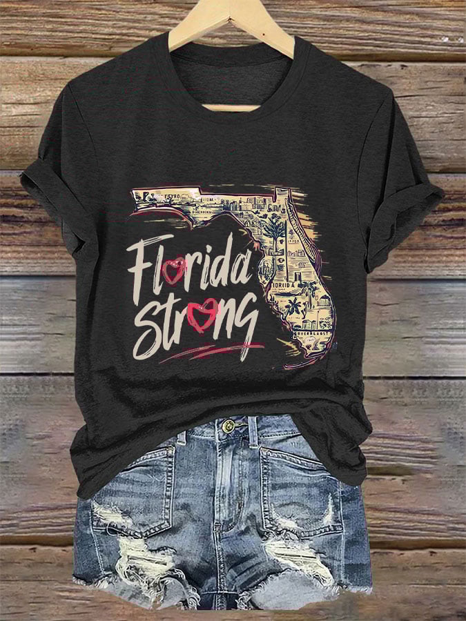 Women's 'Florida Strong' Print T-Shirt