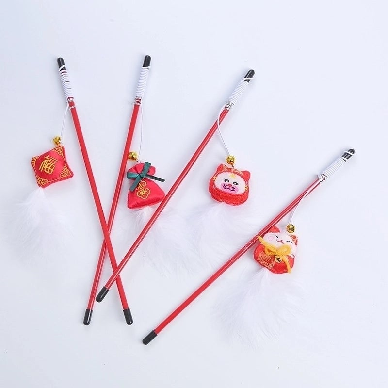 Pet Supplies Cat Toys New Year's Prosperous Series Funny Cat Stick