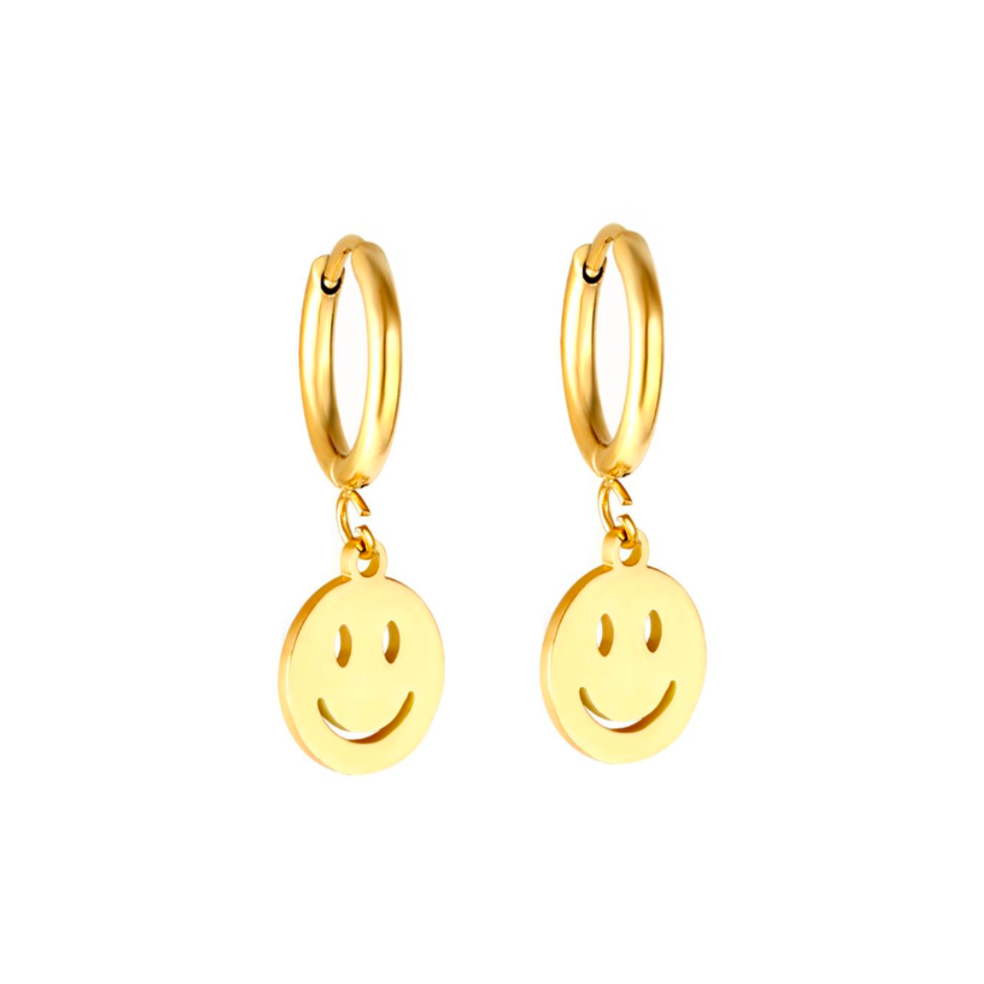 Smiley hoop - Silver