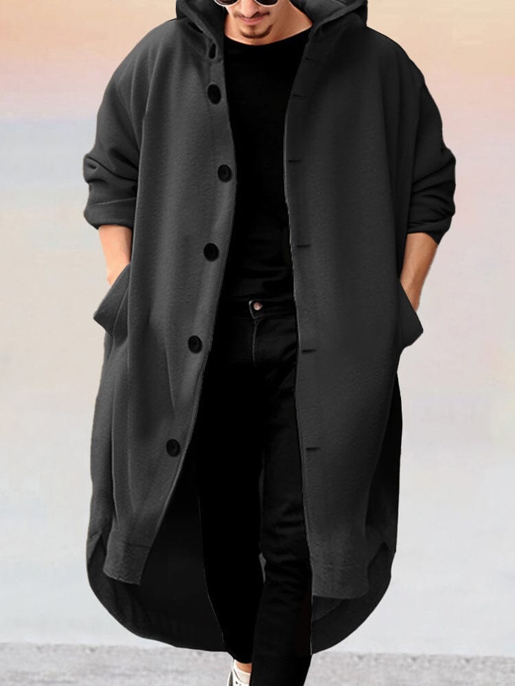 Stylish Long Hooded Outerwear