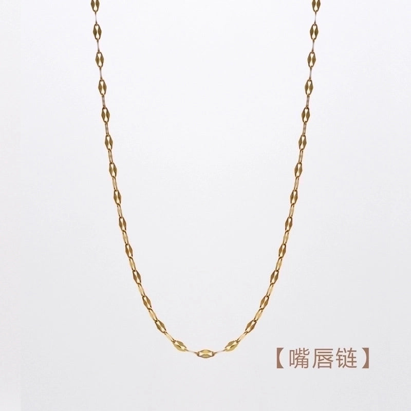 Retro Geometric Titanium Steel Plating Necklace