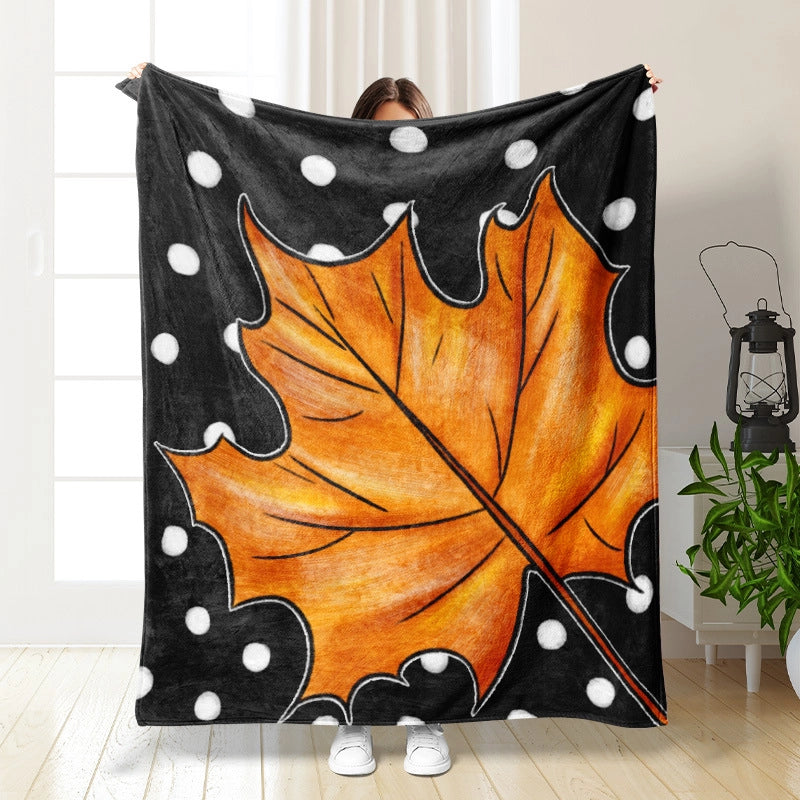 Halloween Cute Pumpkin Bat Ghost Polyester Blanket Couch & Sofa Decor