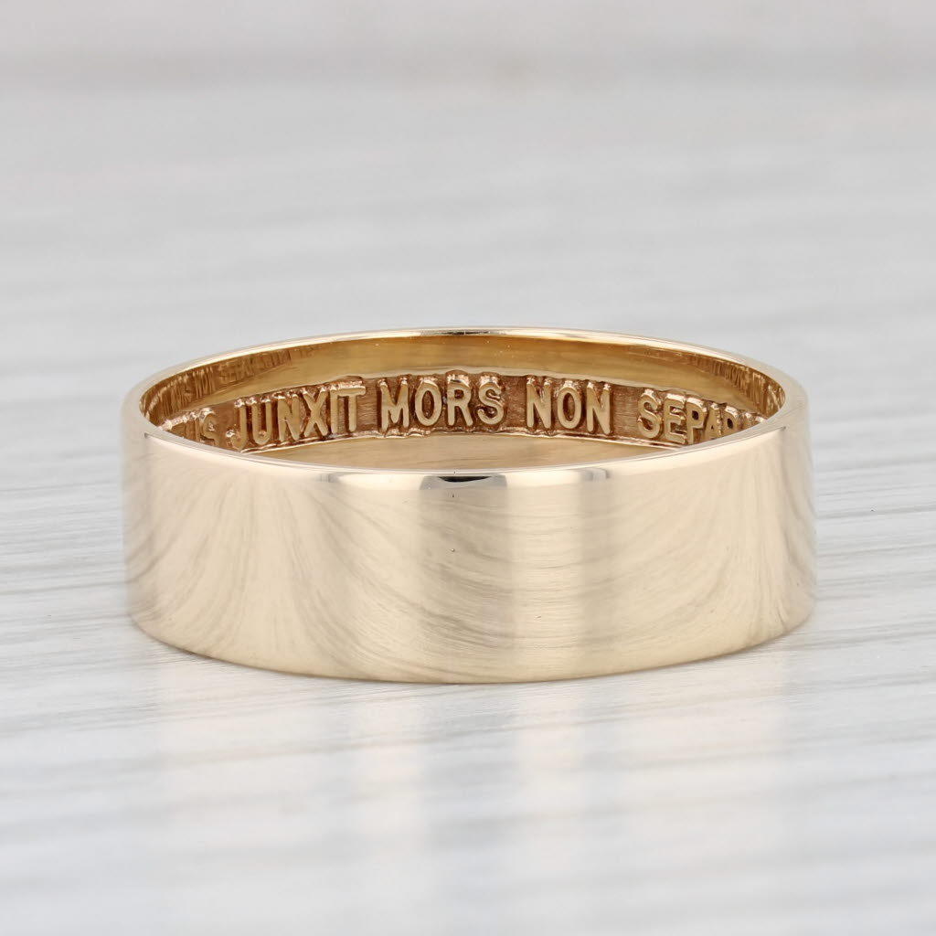 14th Degree Yod Ring 10k Gold Scottish Rite Masonic Band Size 11