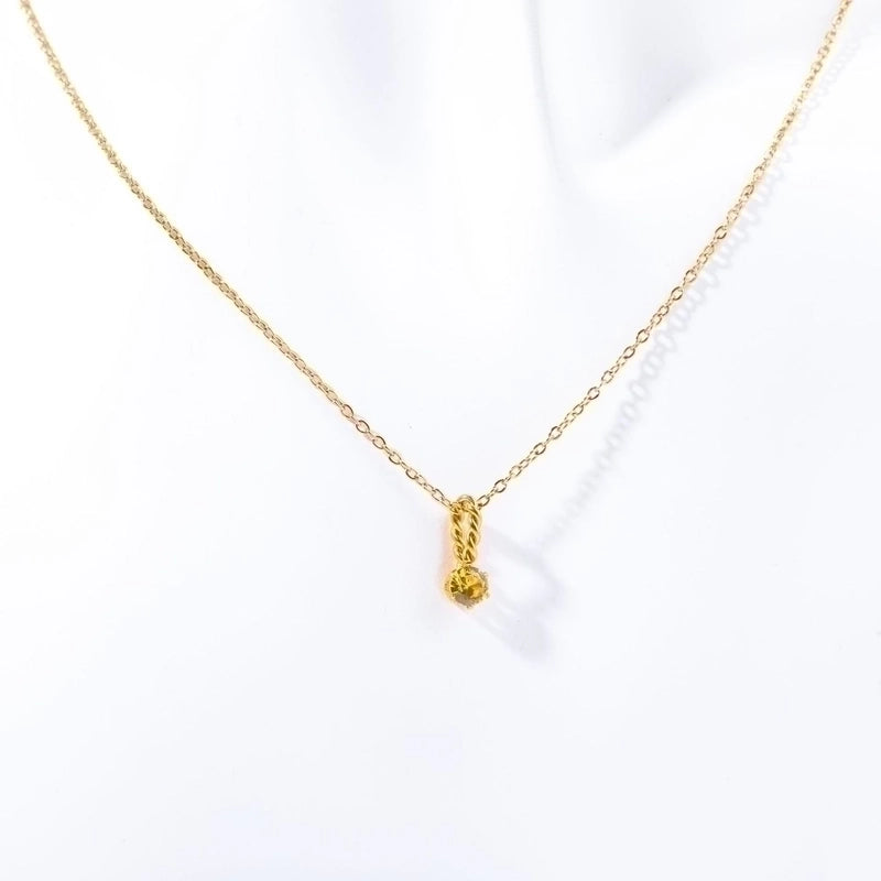 201 Stainless Steel 304 Stainless Steel Titanium Steel Gold Plated Elegant Streetwear Plating Color Block Necklace