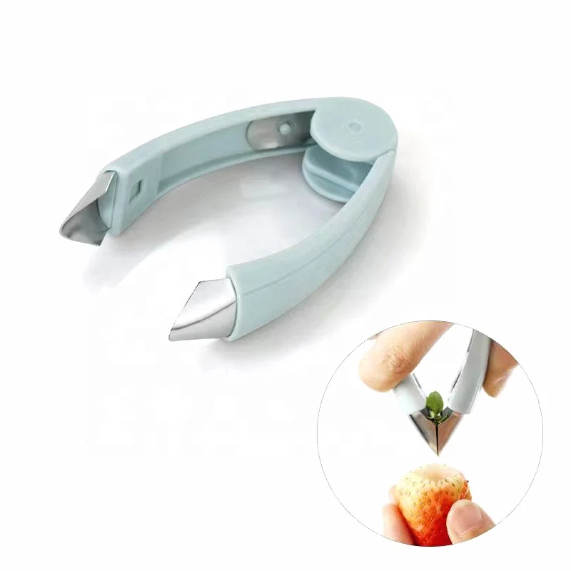 Hot Sell Kitchen Accessories Strawberry Stem Separator Fruit Corer Stalks Stems Remover Strawberry Huller