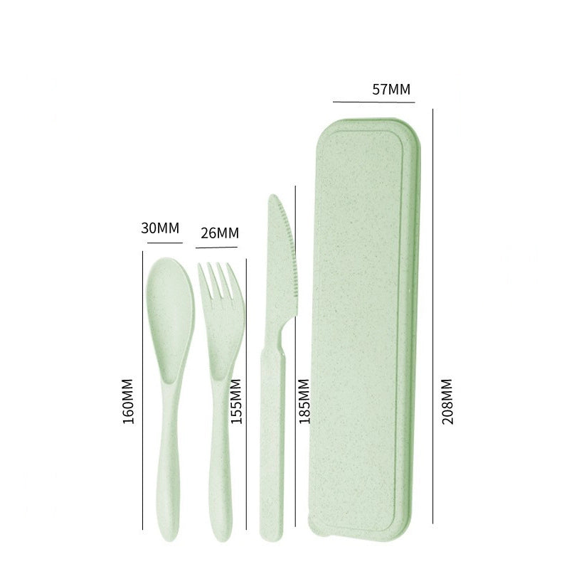 Casual Solid Color Wheat Straw Tableware 1 Set