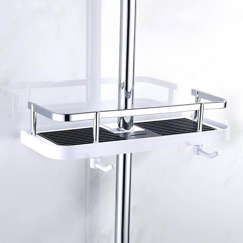 🔥Hot Sale🔥Shower Rod Storage Shelf