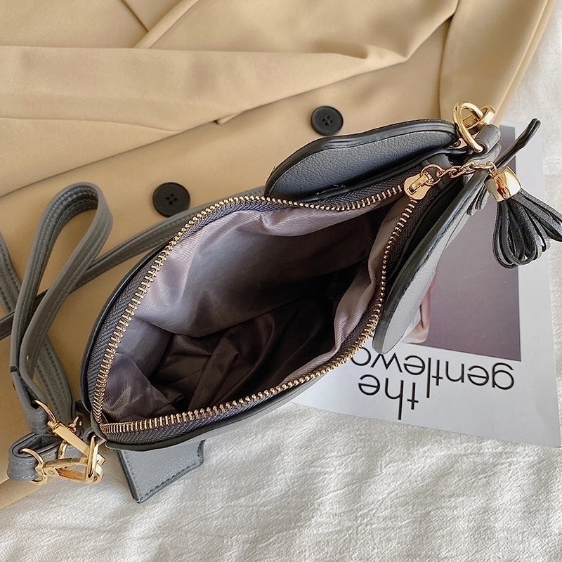 Women's Small Pu Leather Elephant Cute Zipper Crossbody Bag