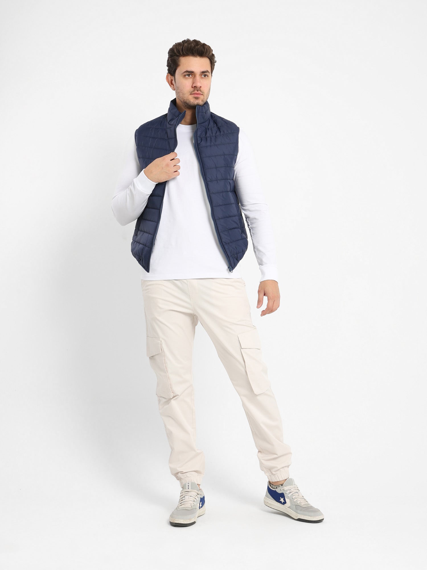 Textured Puffer Vest