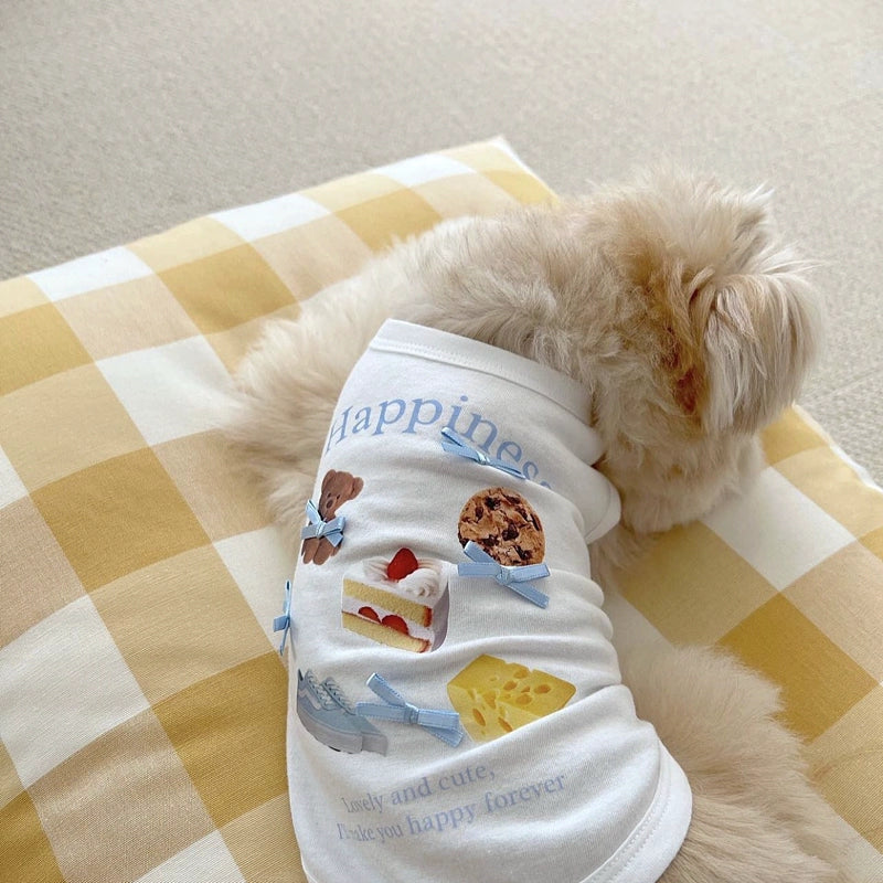 Sweet Cookie Cake Printed Dog Cat Vest