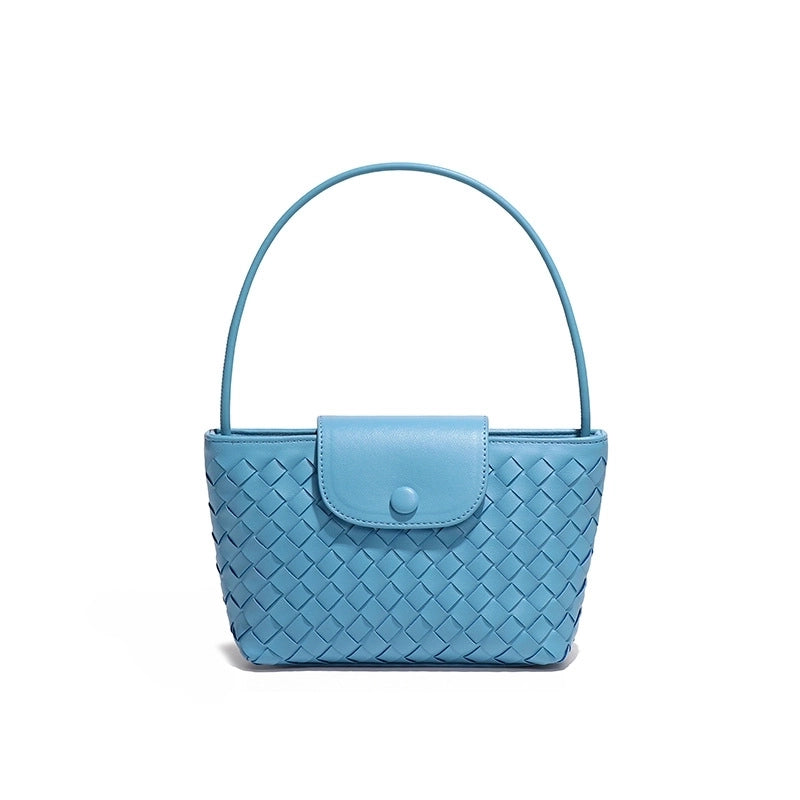 Women's Small Pu Leather Solid Color Streetwear Square Flip Cover Shoulder Bag