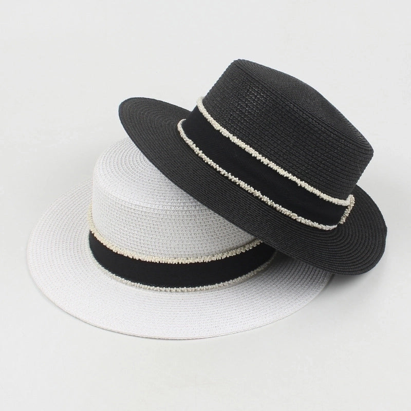 Women's Vacation Solid Color Big Eaves Straw Hat