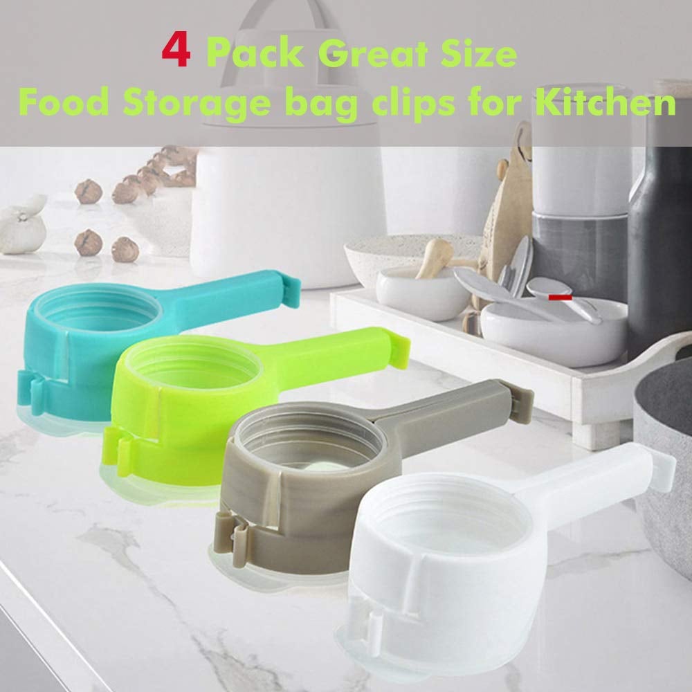 Food bag clipswith Pour Spouts