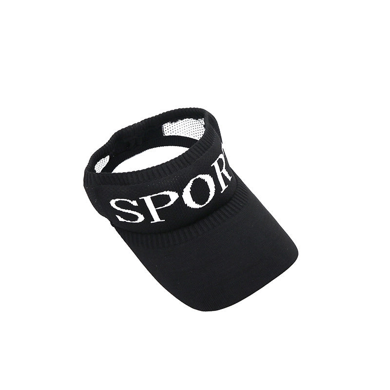 Fashion Empty-top Knitted Breathable Sunscreen Cap