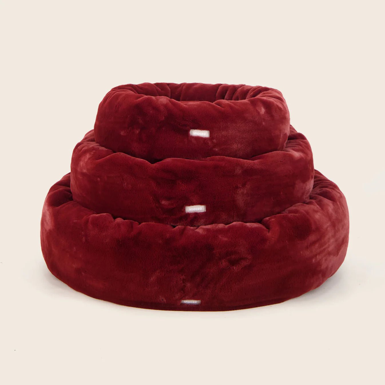 Luxe Cuddler Dog Bed - Plum