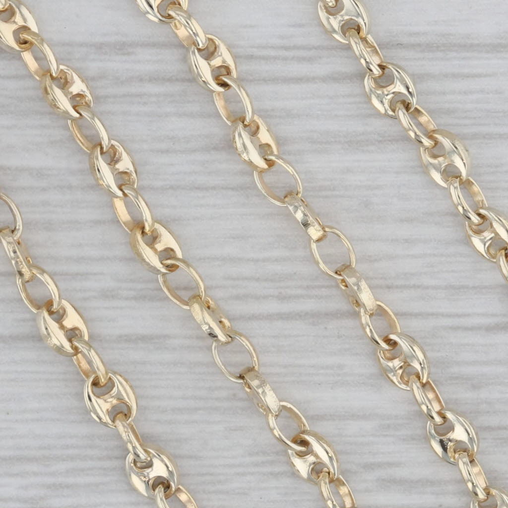 19.5 3.1mm Gucci Chain Necklace 14k Yellow Gold Italy