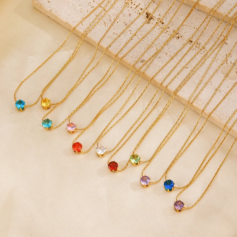 Elegant Geometric 304 Stainless Steel Plating Pendant Necklace