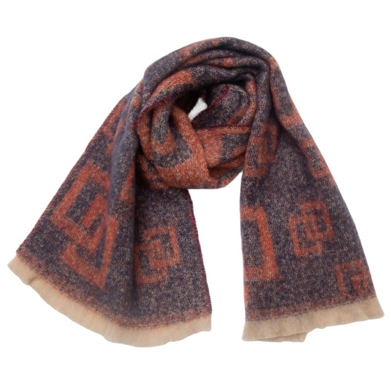 Unisex Casual Minimalist Geometric Polyester Scarf